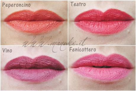 Anteprima e Swatch Pastello Lipcolor e Perfettina by Neve Cosmetics