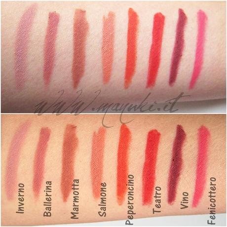 Anteprima e Swatch Pastello Lipcolor e Perfettina by Neve Cosmetics