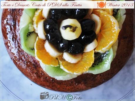 Torta di Pandispagna con Crema al Limone e Frutta