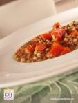 Zuppa d’orzo con lenticchie e zucca