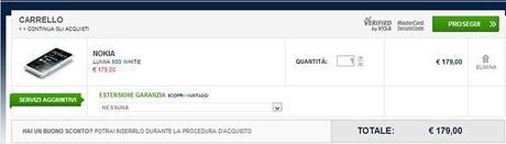 Nokia Lumia 800 in vendita a 179€ presso Unieuro