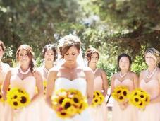 Sunflowers wedding Rustic chic