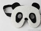 Mascherina panda (quasi senza cucire)