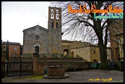 la pieve di San Giovanni Battista a Lucignano d'Arbia