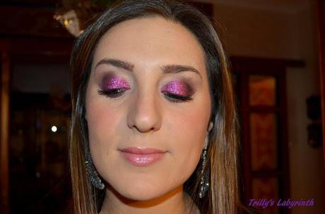 Makeup of the day: una cascata di glitter! ^_^