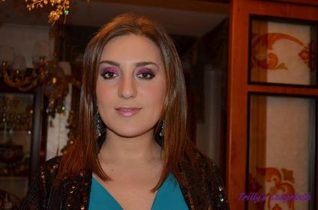 Makeup of the day: una cascata di glitter! ^_^