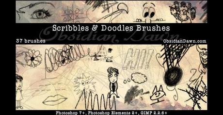 Photoshop Scribble Brushes Free