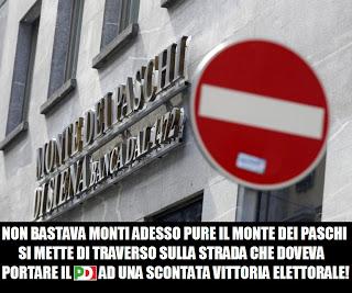 Monte Paschi Siena: Tutti contro il PD, tranne Silvio!