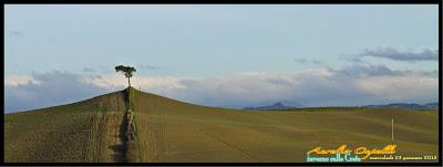 tramonto sulle crete senesi