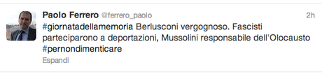 paolo ferrero berlusconi twitter