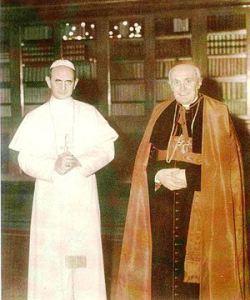 Il cardinale Ruffini con Paolo VI