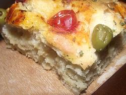 Pizza con radicchio e speck,focaccia con i pomodorini e Mr.Ormone