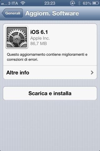 20130128 233801 Apple rilasciato firmware 6.1 al pubblico firmware Apple aggiornamento 6.1 