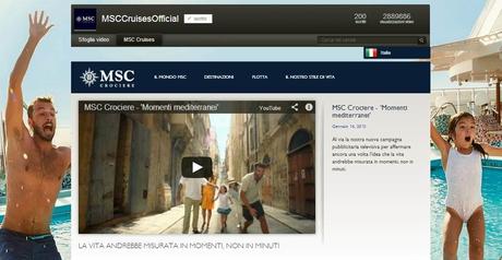 MSC Crociere lancia il nuovo canale dedicato su YouTube