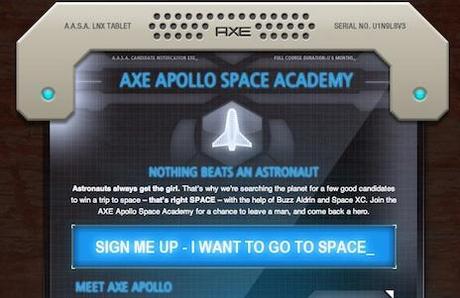 Fantastico: Axe ti manda in Orbita, letteralmente nello spazio