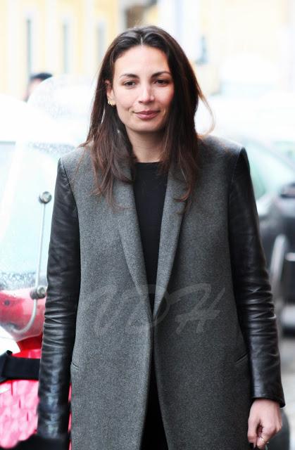 Milano Fashion Week Men 2013 Street style : Leather  Coat