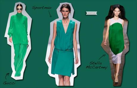 verde smeraldo vestiti gucci stella mccartney tendenze moda primavera