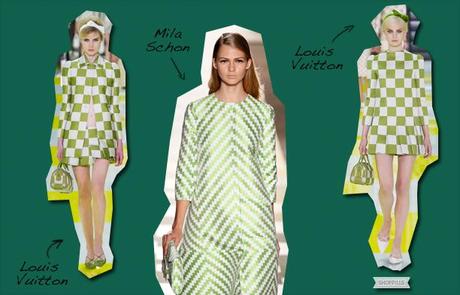 Louis vuitton mila schon verde smeraldo abiti tendenze moda primavera 2013