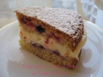 Torta Lime e Frutti di Bosco