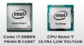 Intel - i7-3980X con 8 core e Serie Y Ultra Low Voltage - Logo