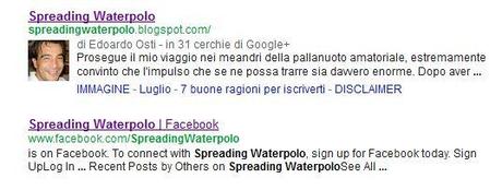 Spreading Waterpolo riceve l'authorship da Google