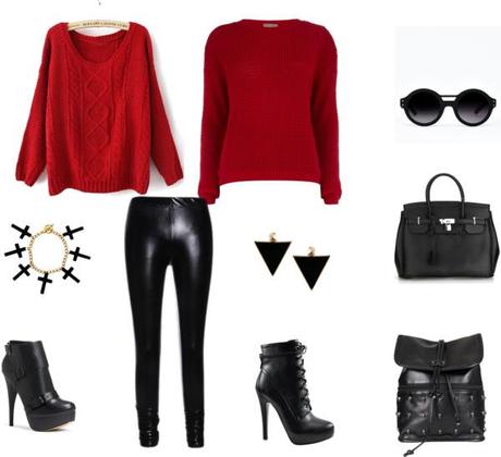 FASHION LOW COST: Red and Black Leather!