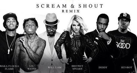 themusik scream and shout official remix britney spears will.i.am lil wayne diddy waka flocka diddy hit boy remix 2013 Scream And Shout di Will.I.Am e Britney Spears: il remix ufficiale