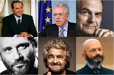 I 6 capi coalizione alle elezioni politiche 2013