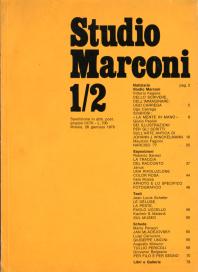 FONDAZIONE MARCONI, Studio Marconi Milano, 1978, Notiziario