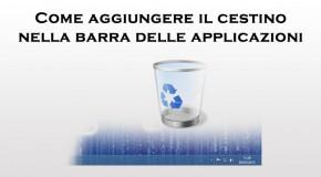 Come aggiungere il cestino nella barra delle applicazioni di Windows - Logo