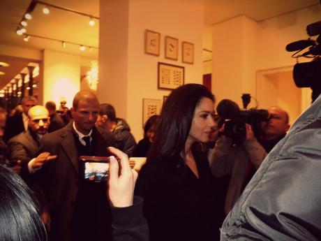 Monica Bellucci at Dolce & Gabbana store