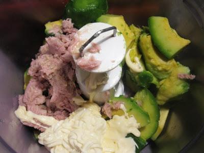 Mousse all'avocado e tonno