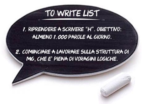 To Write List - febbraio 2013