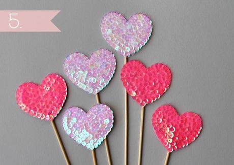 tutorial heart glitter