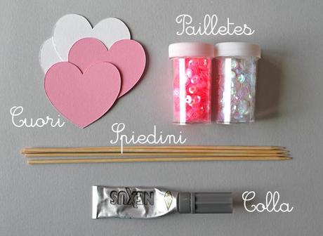 tutorial heart glitter