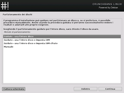 Installazione e prova di Crunchbang Linux 11