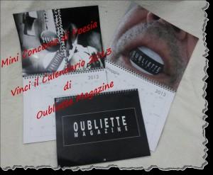 Vinci il Calendario 2013 per il secondo anno online di Oubliette Magazine