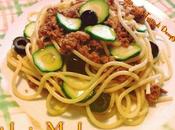 Spaghettini zucchine, tonno olive