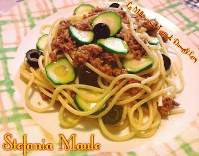 SPAGHETTINI ZUCCHINE, TONNO E OLIVE