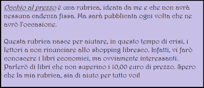 Arriva una nuova rubrica... Occhio al prezzo!