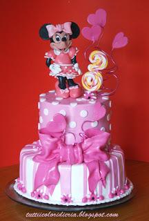 Pink Minnie cake