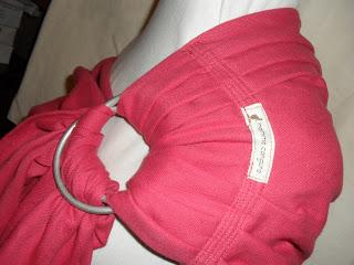 Fascia ad anelli in cotone biologico tessitura a trama diagonale