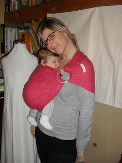 Fascia ad anelli in cotone biologico tessitura a trama diagonale