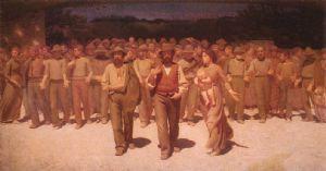 ''QUARTO STATO'' di Pellizza da Volpedo Giuseppe.