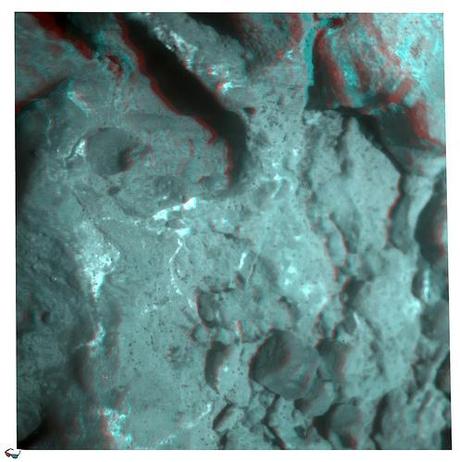 OPPORTUNITY sol 2694 Microscopic Imager Tislade 2 anaglyph