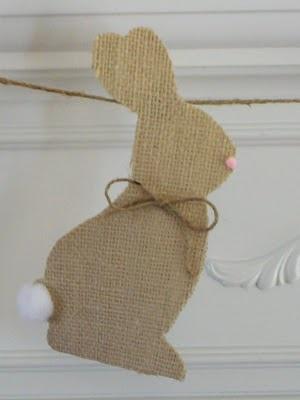 Burlap Bunny Garland.