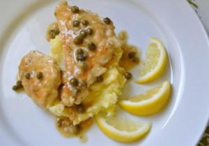 Scaloppine di pollo e capperi al microonde