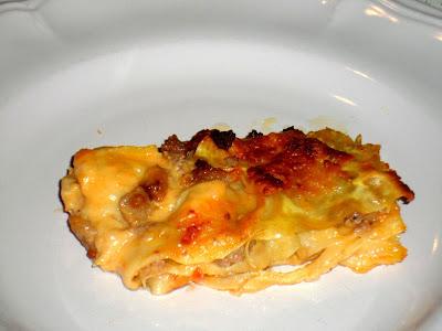 Lasagna zucca e salsiccia
