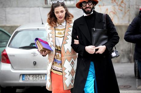 In the Street...Turning with Eleonora...MMFW 2013, Milan