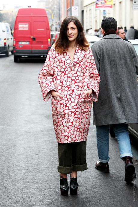 In the Street...Turning with Eleonora...MMFW 2013, Milan